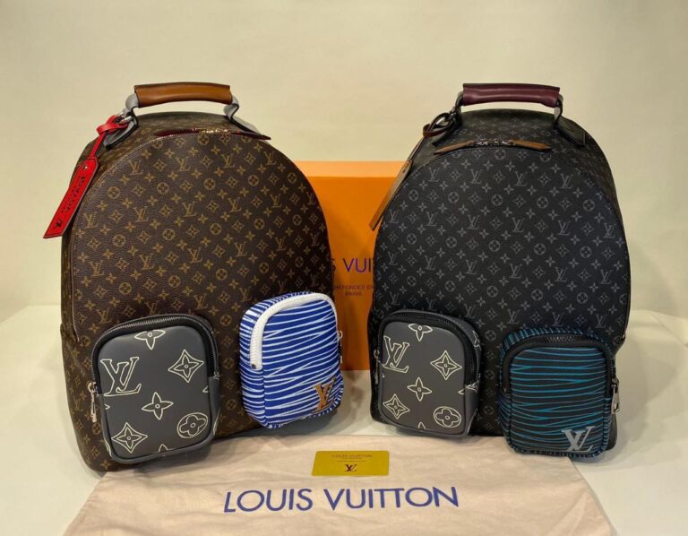 louis vuitton canta multipocket sirt siyah monogram 45x35 cm ithal vejital deri