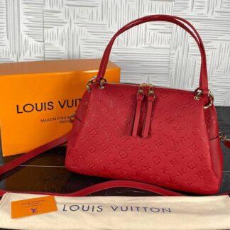 louis vuitton canta pontheu kirmizi hakiki deri 36x26 cm