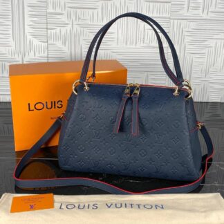 louis vuitton canta pontheu lacivert hakiki deri 36x26 cm