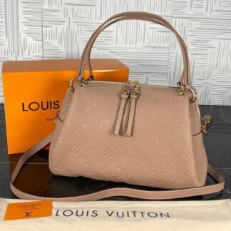 louis vuitton canta pontheu pudra pembe hakiki deri 36x26 cm