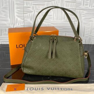 louis vuitton canta pontheu yesil hakiki deri 36x26 cm
