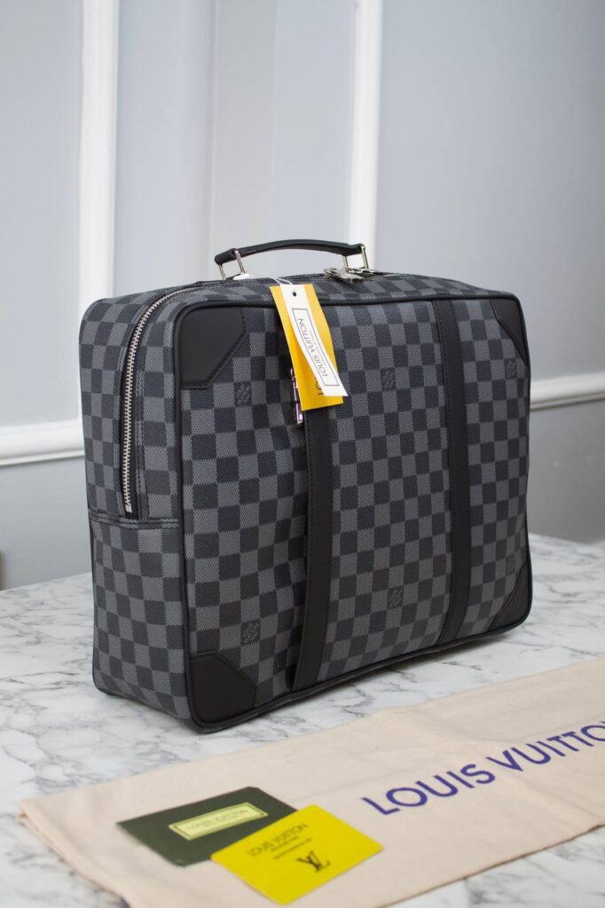louis vuitton canta sirt ve evrak damier gri siyah ithal 29x38.5x11 cm