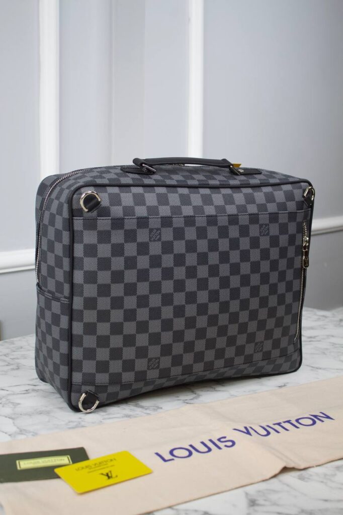 louis vuitton canta sirt ve evrak damier gri siyah ithal 29x38.5x11 cm
