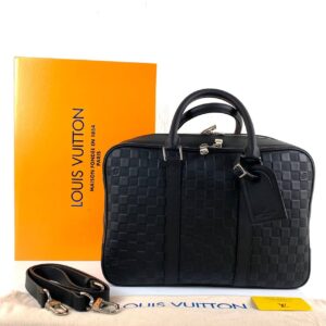 louis vuitton canta siyah infiniti icare travel evrak laptop 39x29x14 cm
