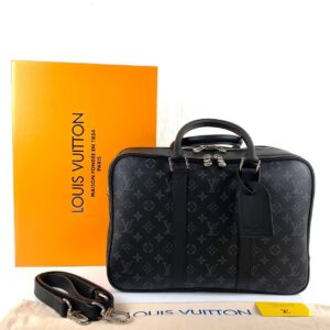 louis vuitton canta siyah monogram canvas icare travel evrak laptop 39x29x14 cm