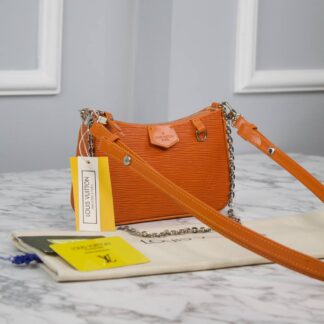 louis vuitton canta turuncu ithal epi easy pouch on strap 19x11.5x3 cm