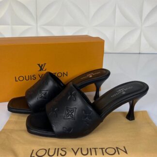 louis vuitton terlik topuklu siyah 6 cm ithal