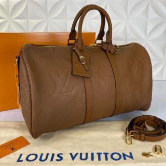 louis vuitton valiz ithal keepall bandouliere 45 cm taba