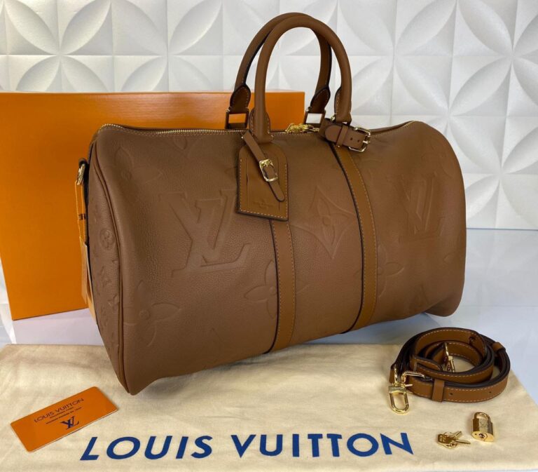louis vuitton valiz ithal keepall bandouliere 45 cm taba