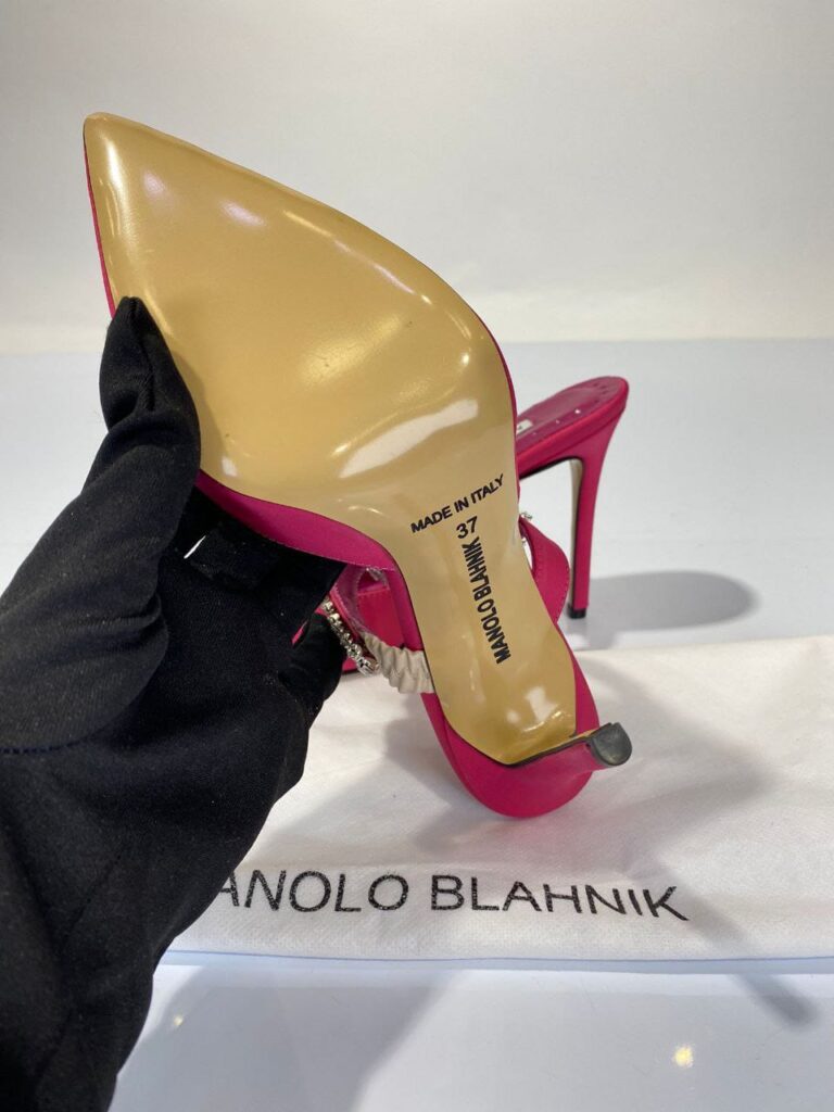 manolo blahnik ayakkabi pembe topuklu 12 cm