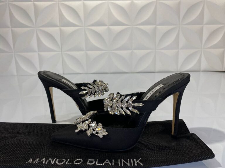 manolo blahnik ayakkabi siyah topuklu 12 cm