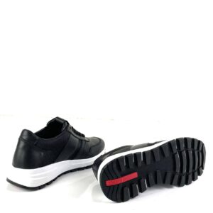 prada ayakkabi siyah deri sneakers cloudbust