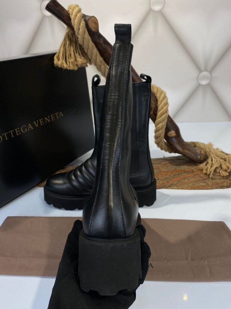 bottega veneta bot siyah ic dis deri