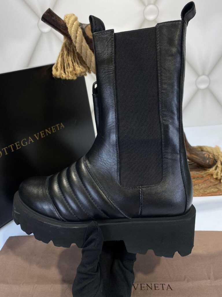 bottega veneta bot siyah ic dis deri