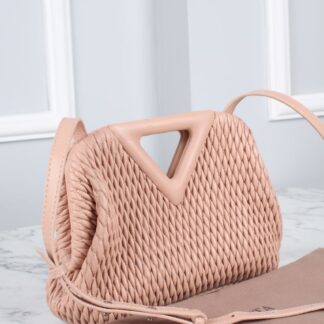 bottega veneta canta pembe point hakiki deri ithal 22x16x8 cm vip