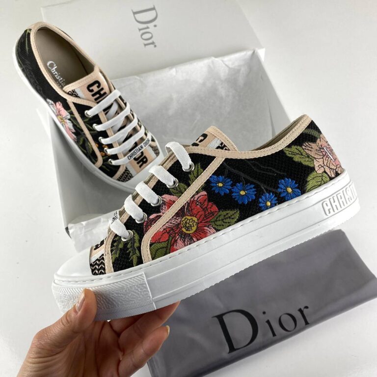 christian dior ayakkabi walk n floral sneaker cicek desen