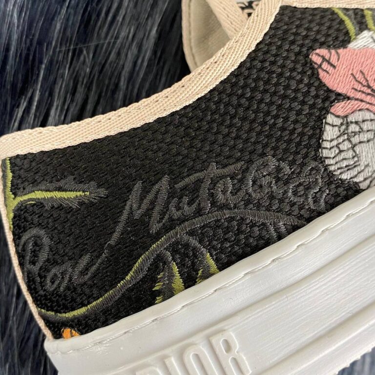 christian dior ayakkabi walk n floral sneaker cicek desen