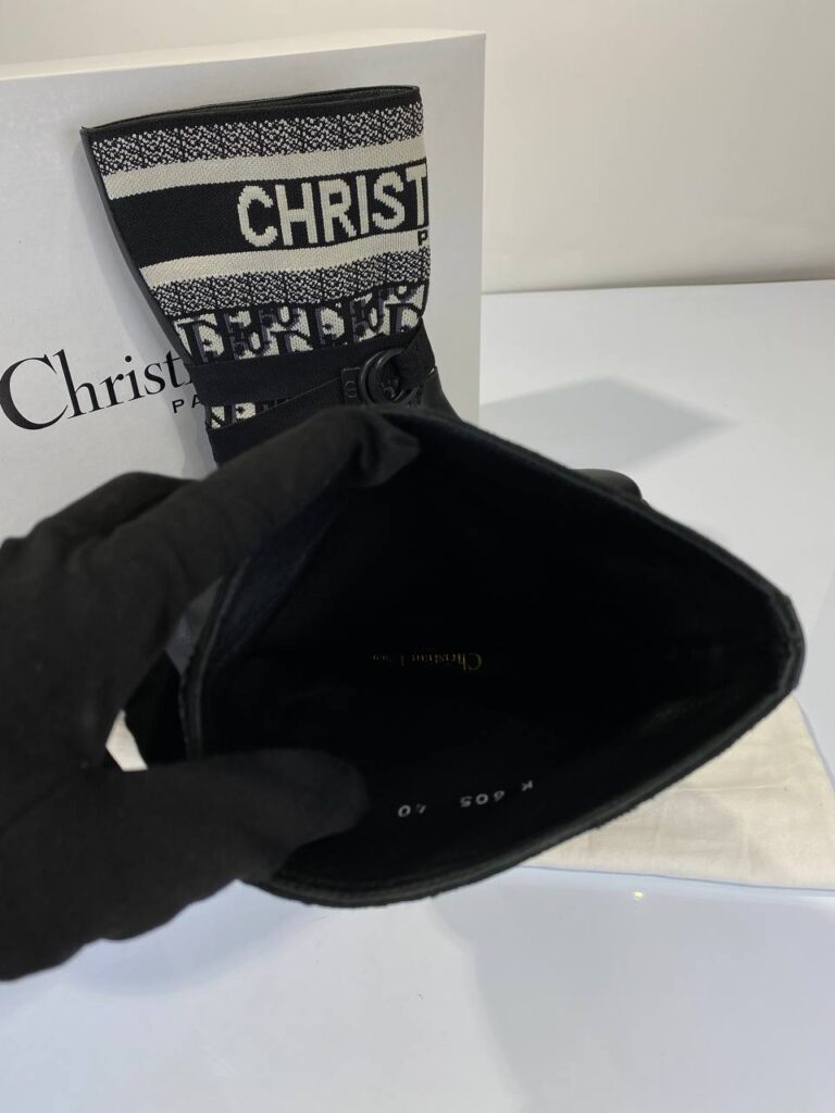 christian dior bot d major siyah baskili