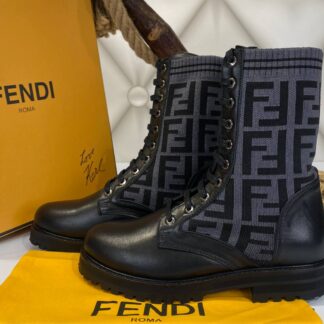 fendi bot siyah gri ic dis deri ithal