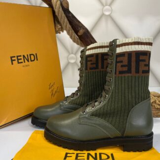 fendi bot yesil ic dis deri ithal