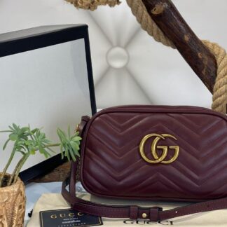 gucci canta marmont messenger bordo 24x14x8 cm