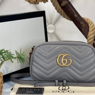 gucci canta marmont messenger gri 24x14x8 cm