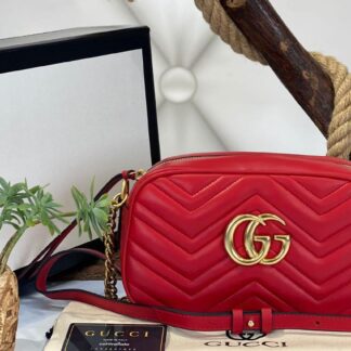 gucci canta marmont messenger kirmizi 24x14x8 cm