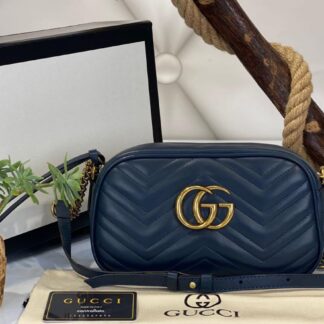 gucci canta marmont messenger lacivert 24x14x8 cm