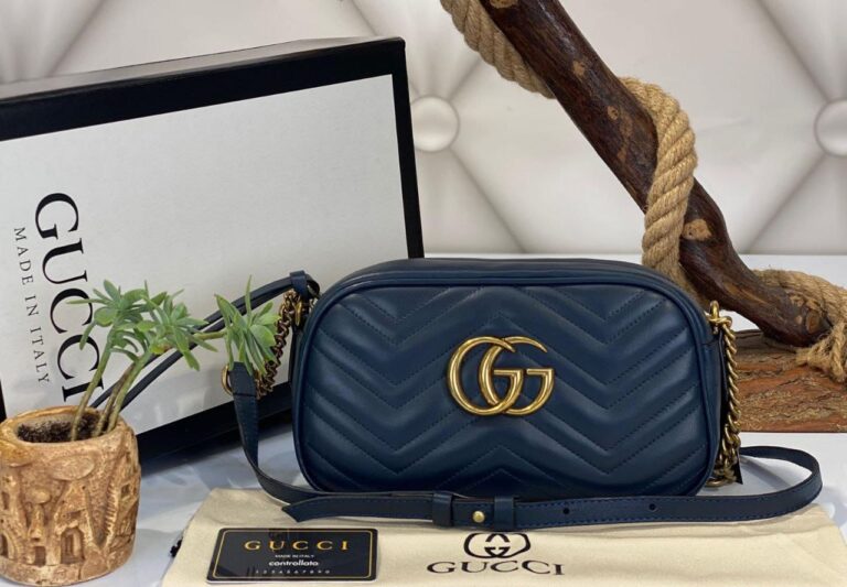 gucci canta marmont messenger lacivert 24x14x8 cm