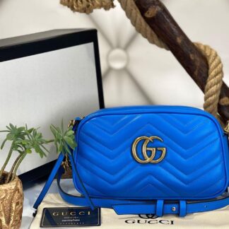 gucci canta marmont messenger mavi 24x14x8 cm