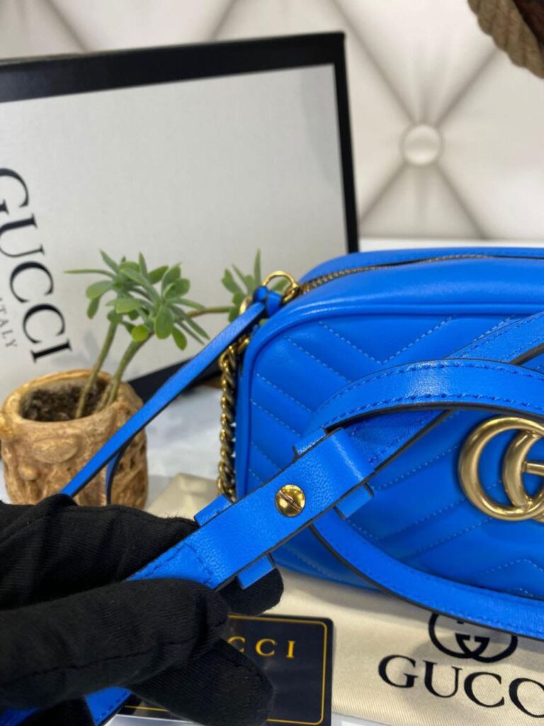 gucci canta marmont messenger mavi 24x14x8 cm