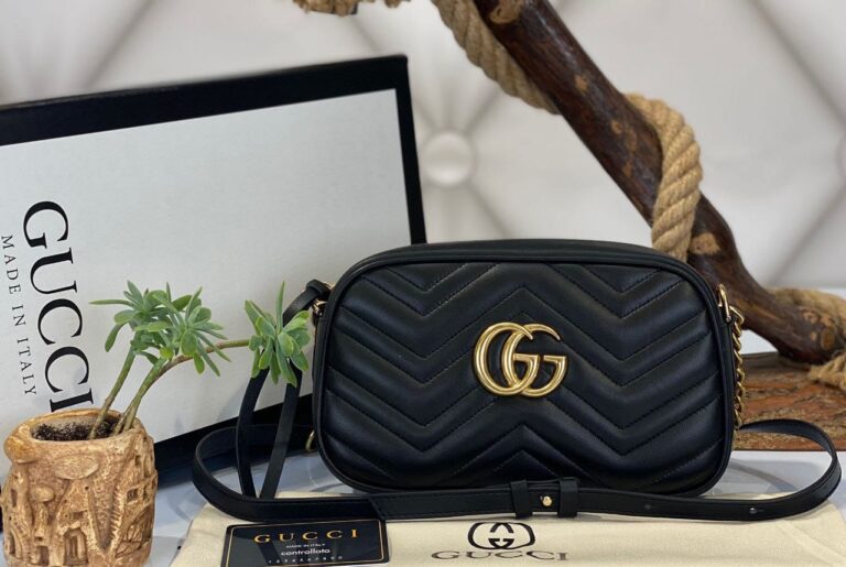 gucci canta marmont messenger siyah 24x14x8 cm