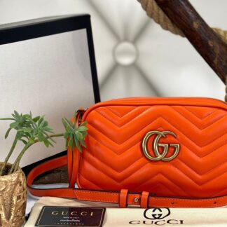 gucci canta marmont messenger turuncu 24x14x8 cm
