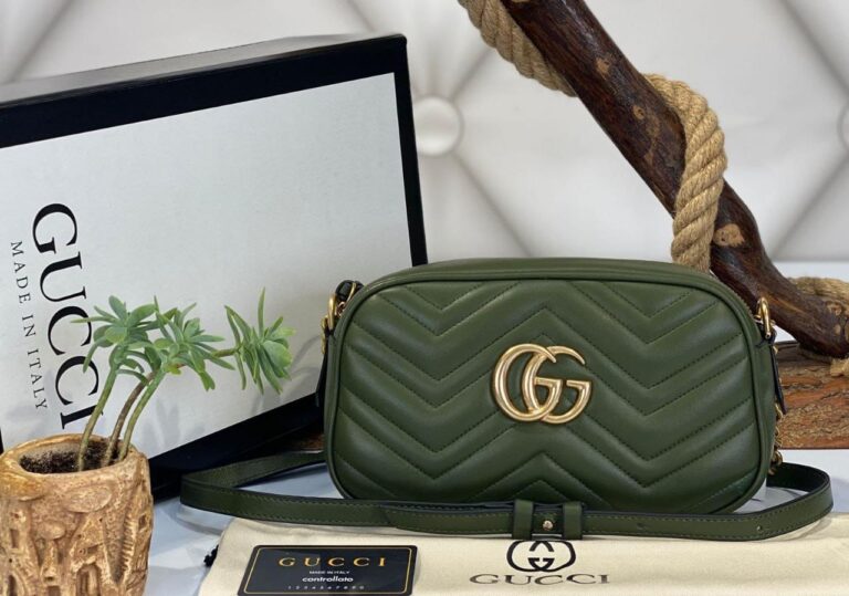 gucci canta marmont messenger yesil 24x14x8 cm