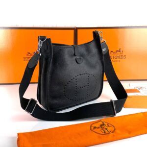hermes canta ithal evelyne buyuk boy siyah 30x29x6 cm