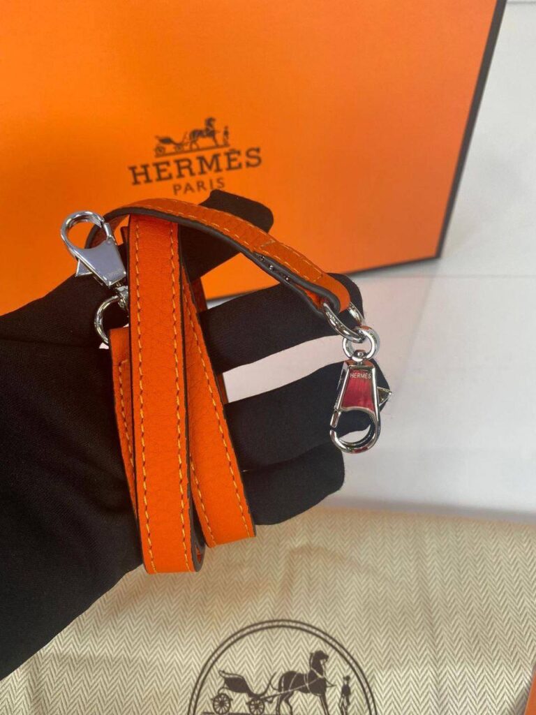 hermes canta kelly 22 cm turuncu silver