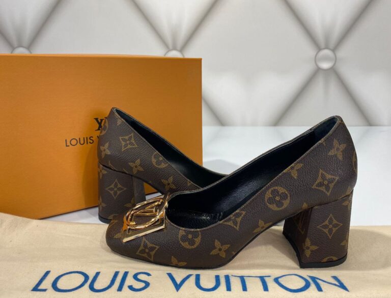 louis vuitton ayakkabi madeleine topuk 7 cm hakiki deri