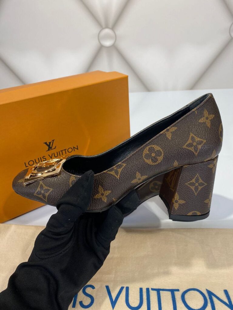 louis vuitton ayakkabi madeleine topuk 7 cm hakiki deri