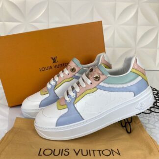 louis vuitton ayakkabi sneakers beyaz mavi yesil ithal