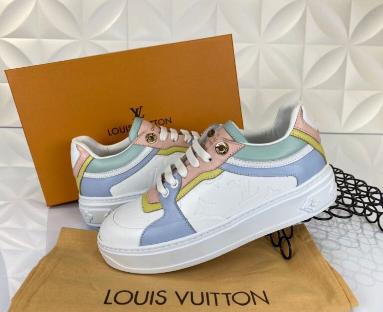 louis vuitton ayakkabi sneakers beyaz mavi yesil ithal