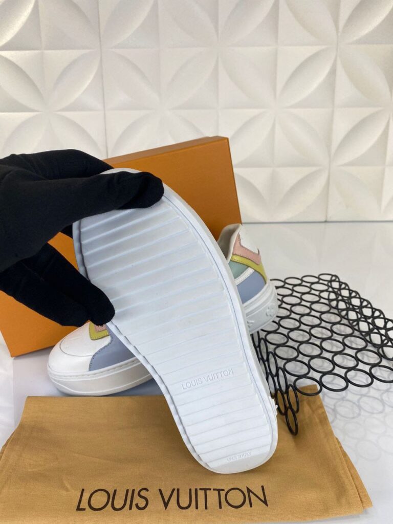 louis vuitton ayakkabi sneakers beyaz mavi yesil ithal