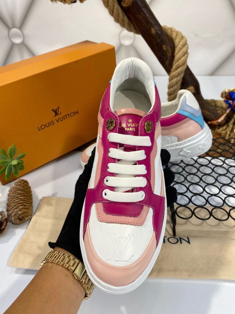 louis vuitton ayakkabi sneakers beyaz pembe fusya ithal
