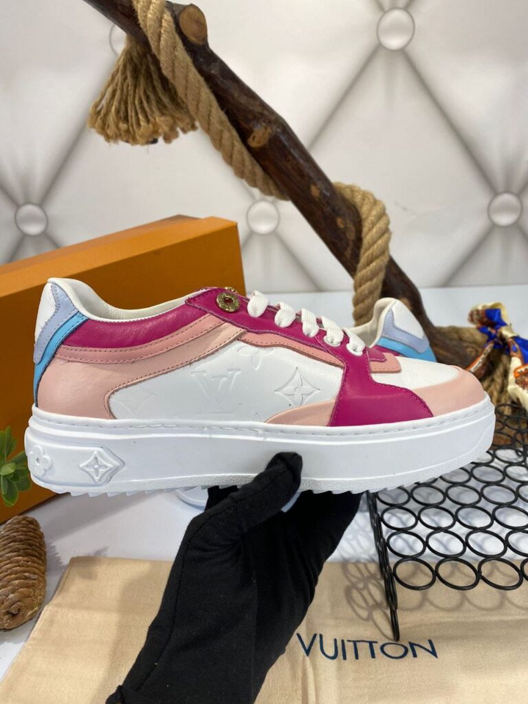 louis vuitton ayakkabi sneakers beyaz pembe fusya ithal