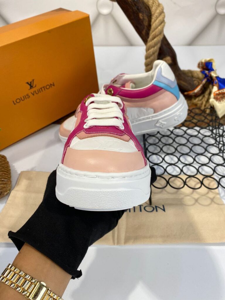 louis vuitton ayakkabi sneakers beyaz pembe fusya ithal