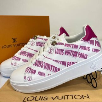louis vuitton ayakkabi sneakers timeout beyaz pembe