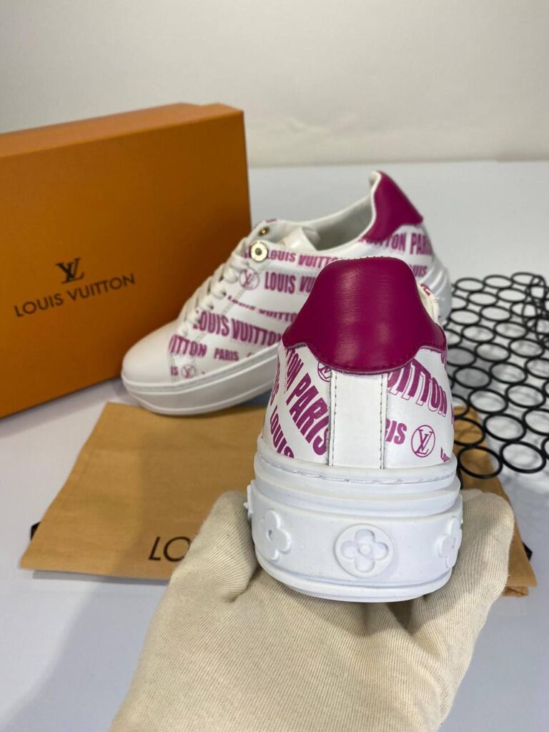 louis vuitton ayakkabi sneakers timeout beyaz pembe