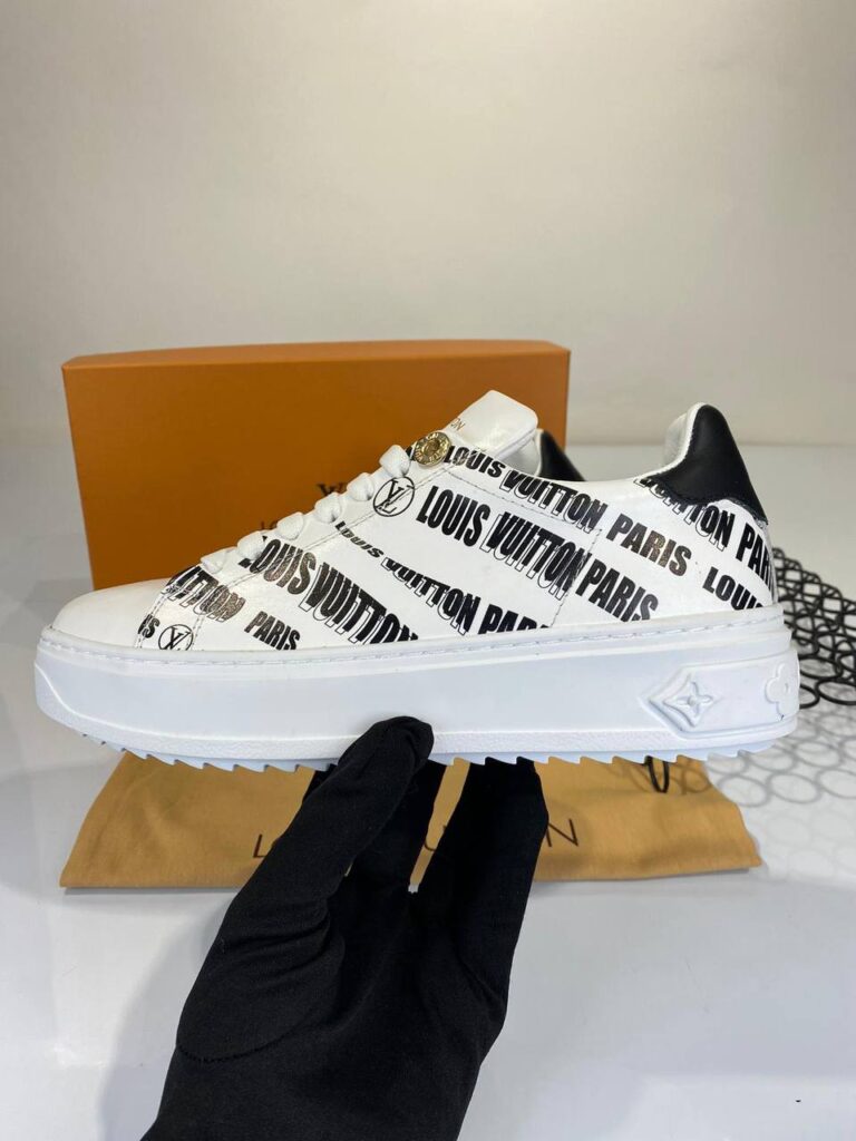 louis vuitton ayakkabi sneakers timeout beyaz siyah