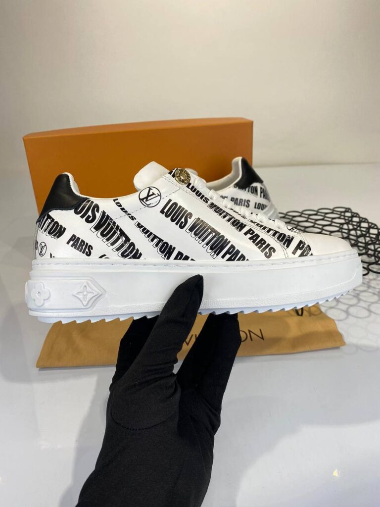 louis vuitton ayakkabi sneakers timeout beyaz siyah