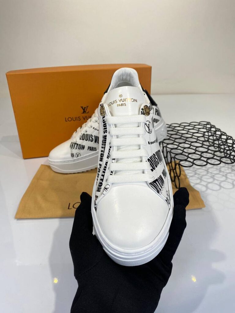 louis vuitton ayakkabi sneakers timeout beyaz siyah