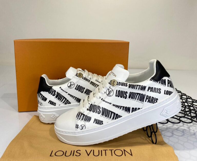 louis vuitton ayakkabi sneakers timeout beyaz siyah